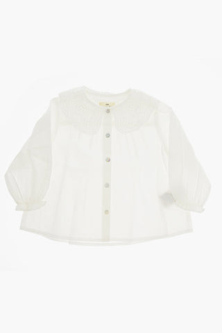 Solid Color RILO Shirt with Sangallo Collar