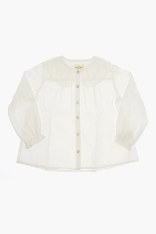 Solid Color RILO Shirt with Sangallo Collar
