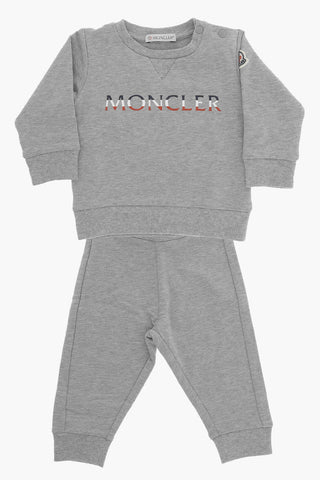 Stretch Cotton Joggers and Crew-neck Sweatshirt Set