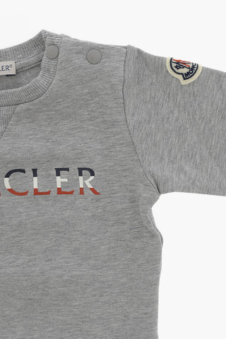 Stretch Cotton Joggers and Crew-neck Sweatshirt Set
