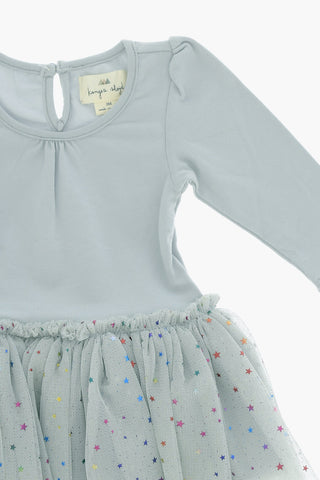 Long Sleeved FAIRY BALLERINA Dress with Printed Tulle