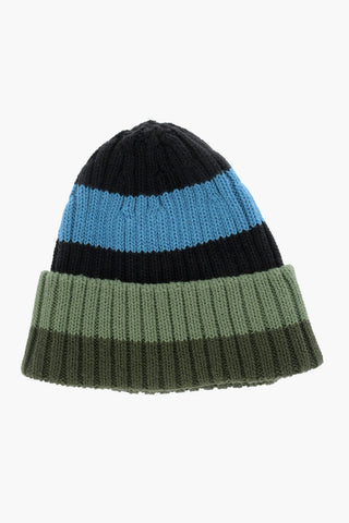 Beanie in Cotone e Lana a Righe
