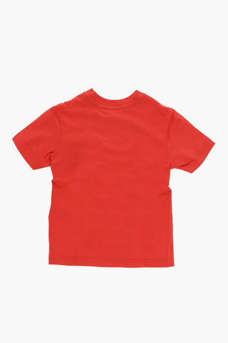 RED TAG T-Shirt Girocollo in Tinta Unita con Maxi Logo