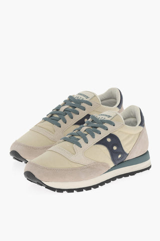 Sneakers Basse JAZZ in Camoscio e Canvas con Dettagli a Contrasto