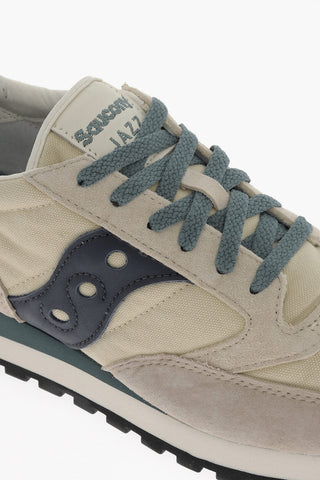 Sneakers Basse JAZZ in Camoscio e Canvas con Dettagli a Contrasto