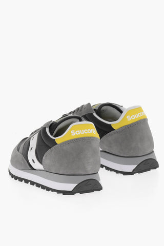 Two-Tone Suede and Fabric JAZZ Low Top Sneakers