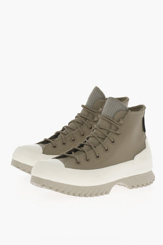 ALL STAR CHUCK TAYLOR Texture Leather High-Top Sneakers