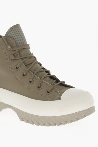 ALL STAR CHUCK TAYLOR Texture Leather High-Top Sneakers