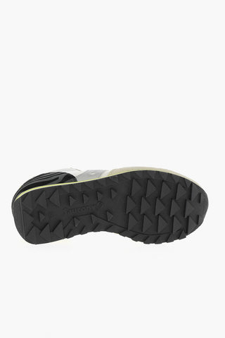 Sneakers Basse JAZZ TRIPLE In Suede e Nylon Con Dettaglio Argentato