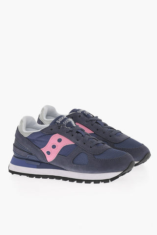 Suede and Nylon SHADOW Low Top Sneakers