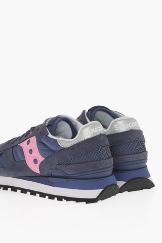 Suede and Nylon SHADOW Low Top Sneakers