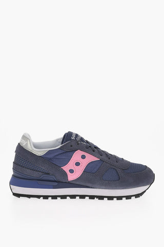 Suede and Nylon SHADOW Low Top Sneakers