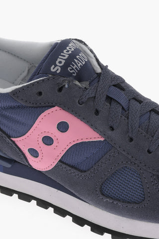 Suede and Nylon SHADOW Low Top Sneakers