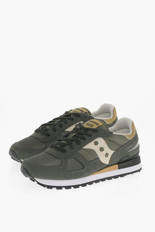 Suede and Canvas SHADOW Low-Top Sneakers