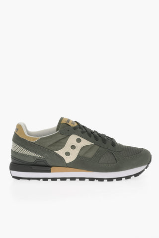 Suede and Canvas SHADOW Low-Top Sneakers