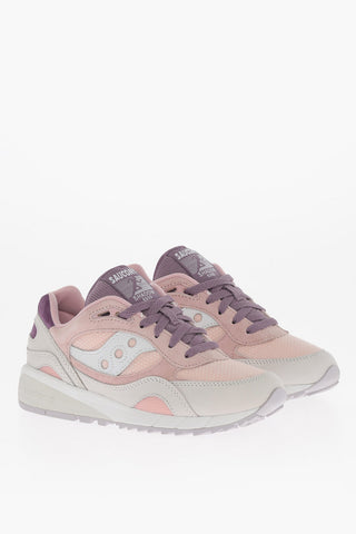 Suede Low-Top SHADOW 600 Sneakers with Rib Detail