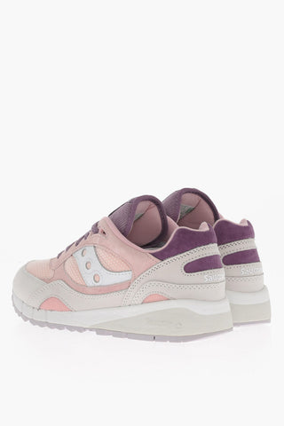 Suede Low-Top SHADOW 600 Sneakers with Rib Detail