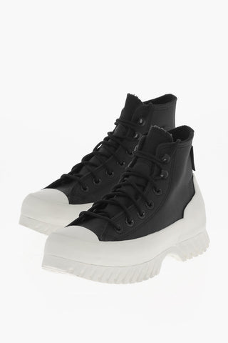 ALL STAR CHUCK TAYLOR Texture Leather High-Top Sneakers