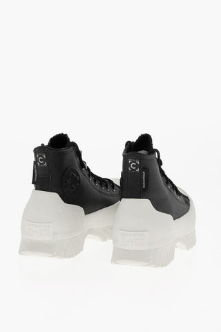 ALL STAR CHUCK TAYLOR Texture Leather High-Top Sneakers