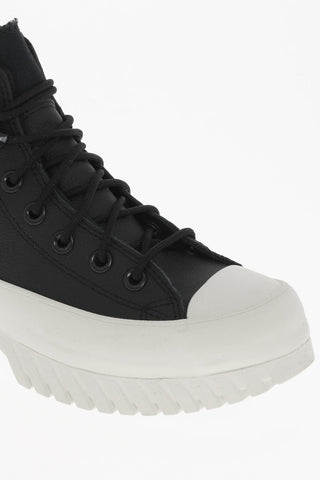 ALL STAR CHUCK TAYLOR Texture Leather High-Top Sneakers