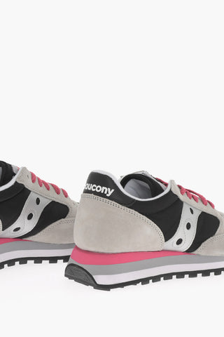 Color Block Suede and Nylon JAZZ Low-Top Sneakers