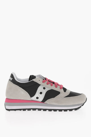 Color Block Suede and Nylon JAZZ Low-Top Sneakers