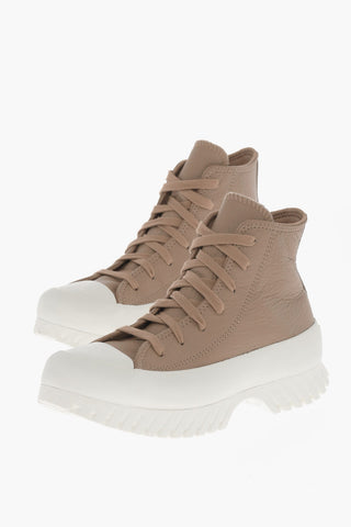 ALL STAR CHUCK TAYLOR Sneakers Alte in Pelle Martellata