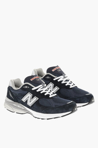 Suede and Fabric 990 Low Top Sneakers