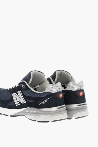 Suede and Fabric 990 Low Top Sneakers