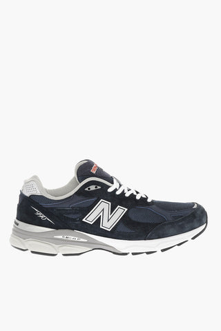 Suede and Fabric 990 Low Top Sneakers