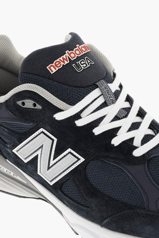 Suede and Fabric 990 Low Top Sneakers