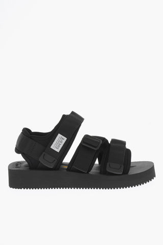 Nylon KISEE-V Sandals with Crossed Bands and Touch Strap Closure