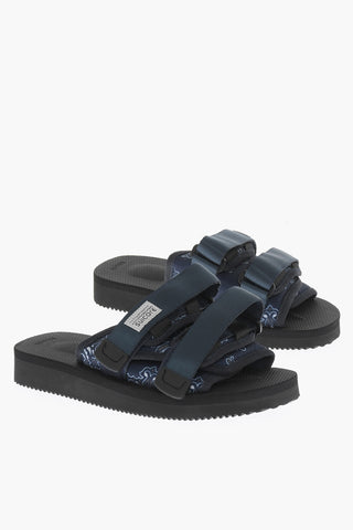 Bandana Motif MOTO Sandals with Touch Strap Closure