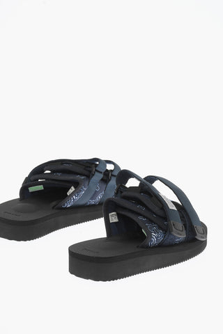 Bandana Motif MOTO Sandals with Touch Strap Closure
