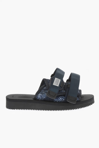 Bandana Motif MOTO Sandals with Touch Strap Closure