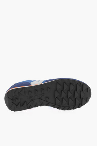 Sneakers Basse JAZZ in Camoscio e Nylon con Lacci a Contrasto 