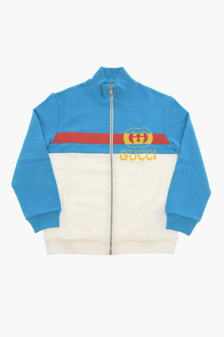 Felpa in Cotone con Chiusura Zip