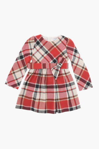 Checked Dress with Belt