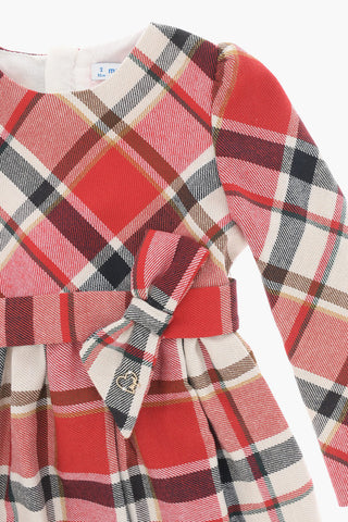 Checked Dress with Belt