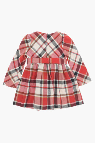 Checked Dress with Belt