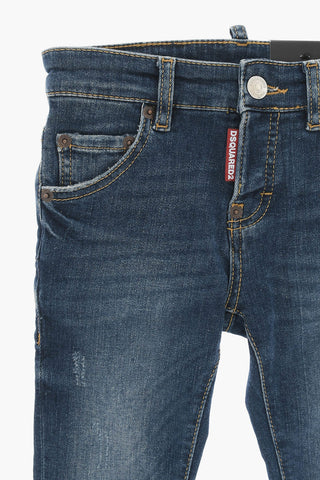 Vintage Effect Jeans with Visible Stiching
