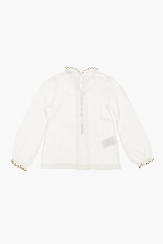 Maglia Leggera con Collo arricciato
