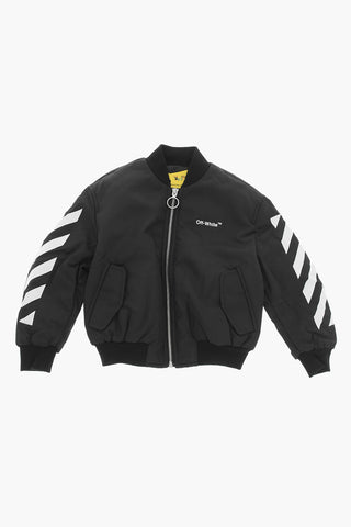 Bomber Imbottito con Dettagli a Contrasto