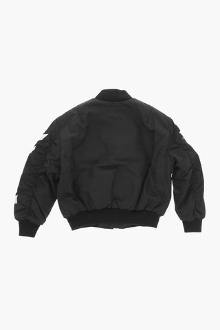 Bomber Imbottito con Dettagli a Contrasto