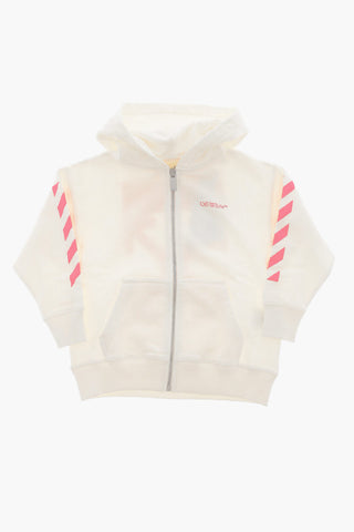Cotton Sweatshirt with Hood and Zip