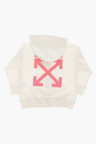 Cotton Sweatshirt with Hood and Zip