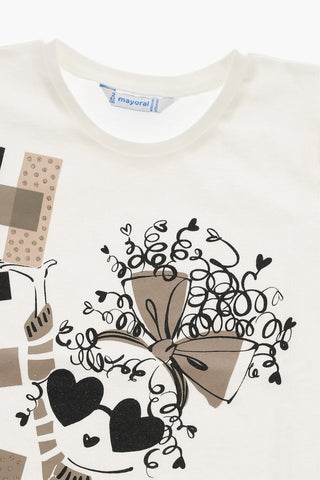 Long Sleeve T-shirt and Leggings set  with Glitter