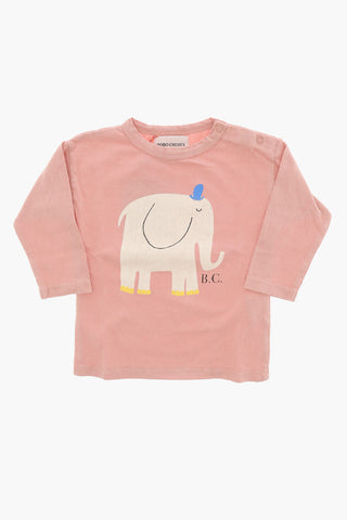 Long-Sleeve Crew-neck T-shirt with Print