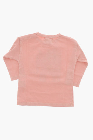 Long-Sleeve Crew-neck T-shirt with Print