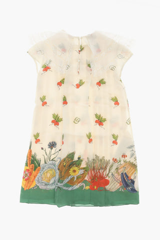 Pleated Silk Dress